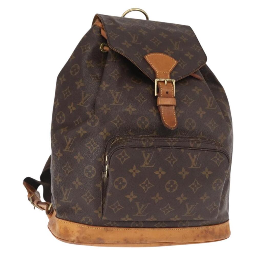LOUIS VUITTON Monogram Montsouris GM Backpack M51135 LV Auth 155672